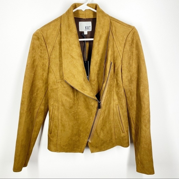 Kut From The Kloth Carina Faux Suede Drape Jacket NWT Size Small - Picture 3 of 10